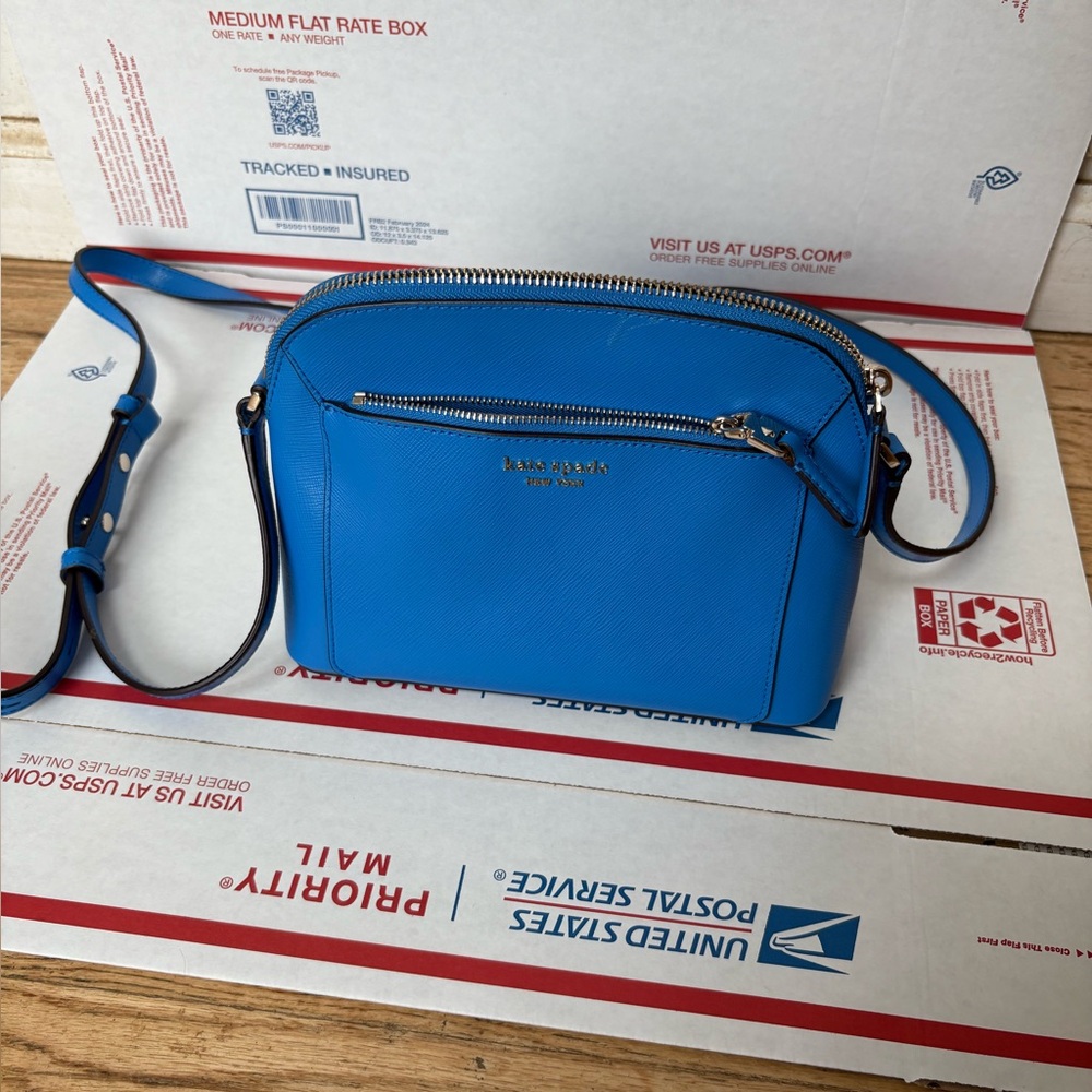 Kate Spade Louisa Medium Dome Crossbody in Sapphire